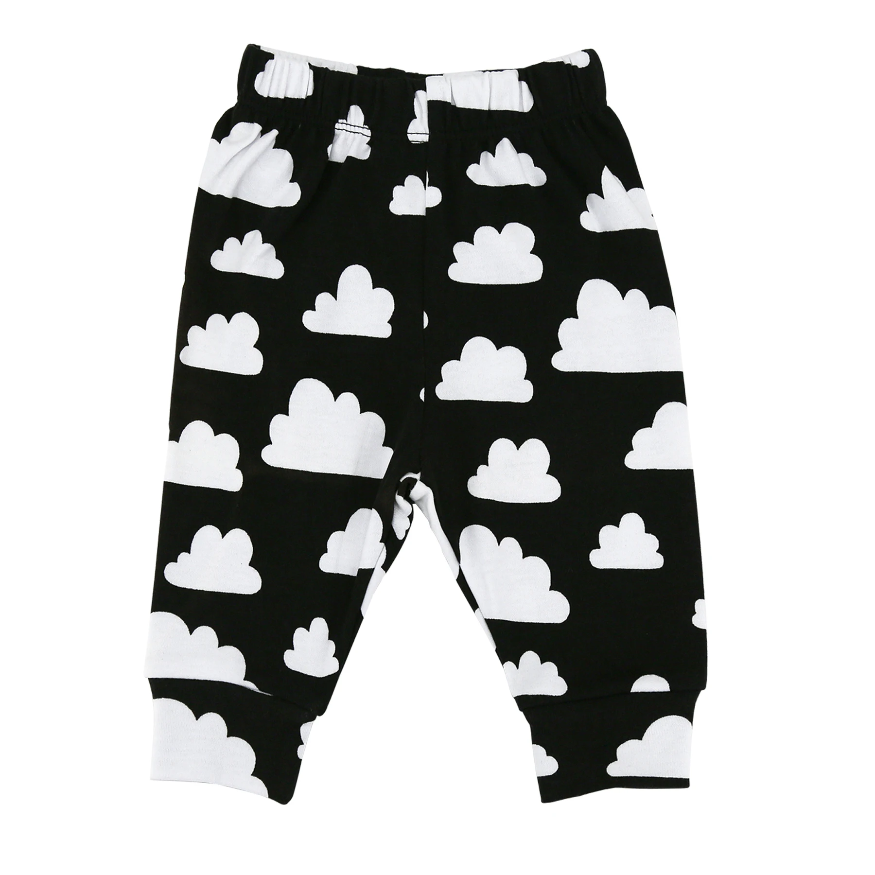 Мягкие штаны для младенцев из 100% хлопка новорожденных мальчиков с круглым