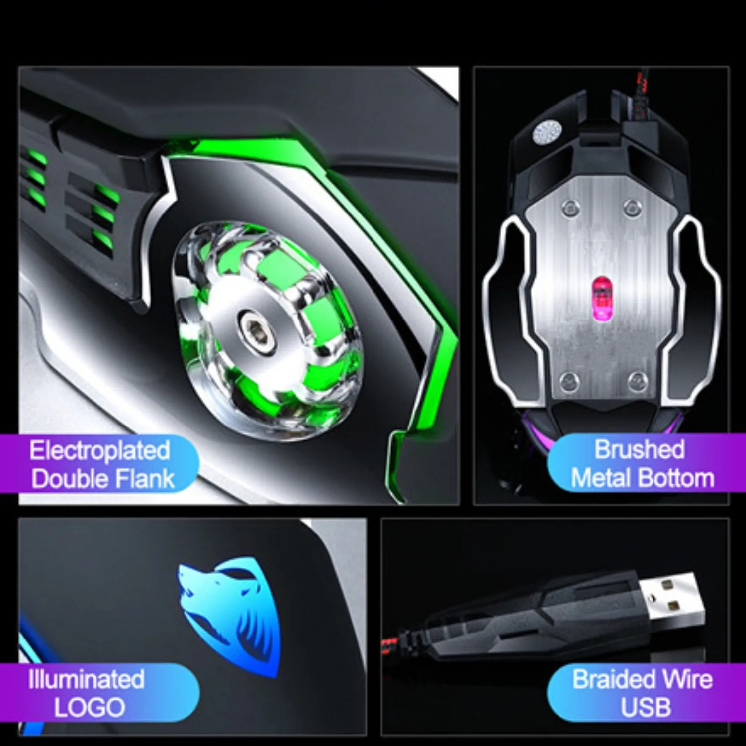 rgb pc gaming mouse computer gamer mause kit usb wired sound silent 6 key optical mechanical vertical ergonomic mouse for laptop free global shipping