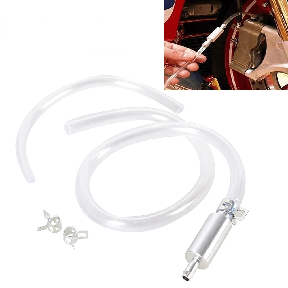 

Motorcycle Car Clutch Brake Bleeder Hose One Way Check Valve Tube Bleeding Tool Kit Brake Bleeder Bleeding Tool Kit Easy To Usd