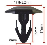 91515-SR3-000 Зажим для крепления заднего капота/резиновый зажим уплотнителя капота