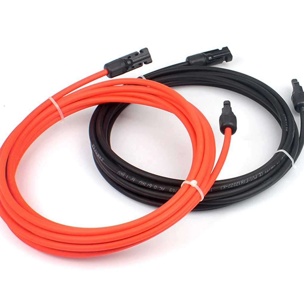 

2 Pieces Solar Panel Extension Cable Repairing Bendable Antiflaming Wire