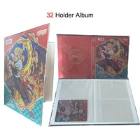 new demon slayer cards album book cartoon anime new super 1632pcs game card holder collection folder kid cool toy gifts