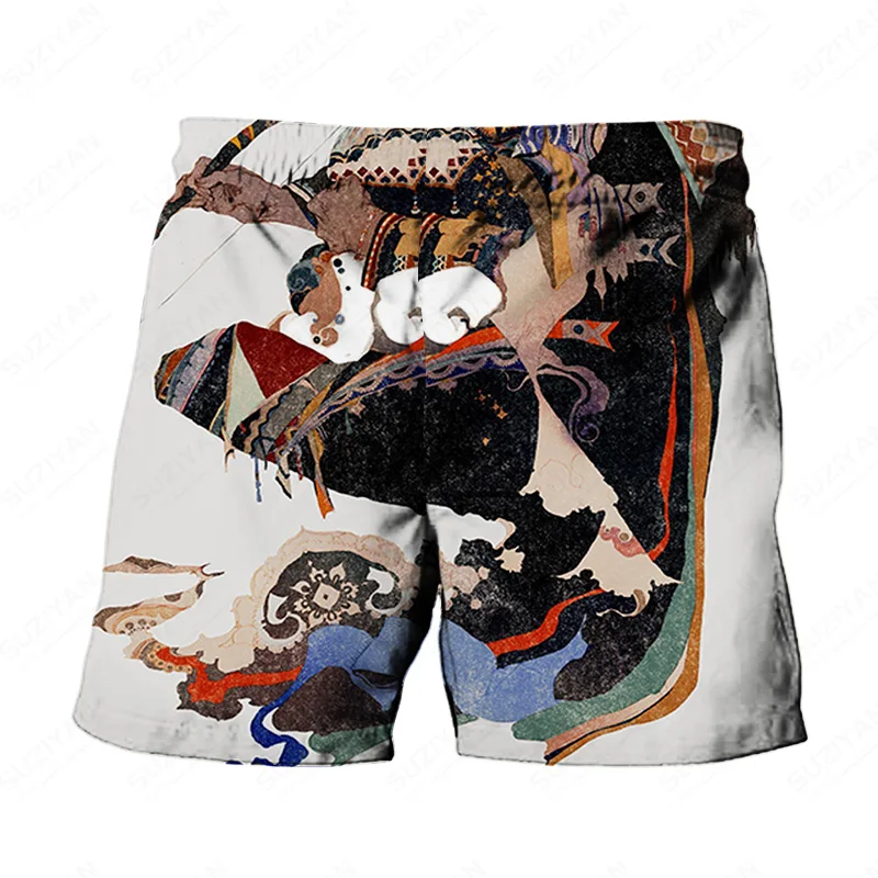 

Сетчатые шорты, мужские пляжные бриджи, шорты-карго, свободные шорты, шорты № 1, шорты для бега, Купальный топ, пляжные цветочные шорты