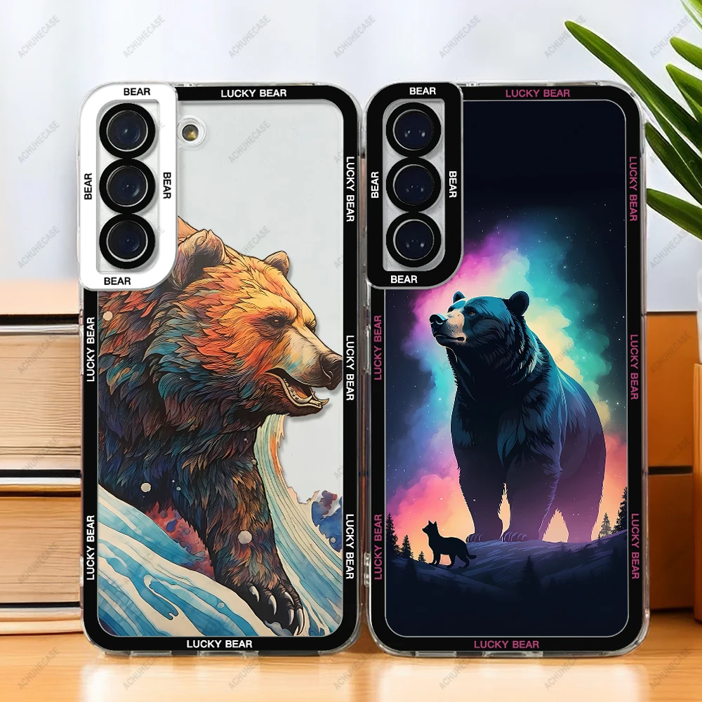 Чехол для телефона Lucky Bear Samsung Galaxy A12 A13 A14 A21S A22 A24 A50 A31 A32 A33 A34 A51 A52 A53 A54 A55 A71 A72 A73 Cover