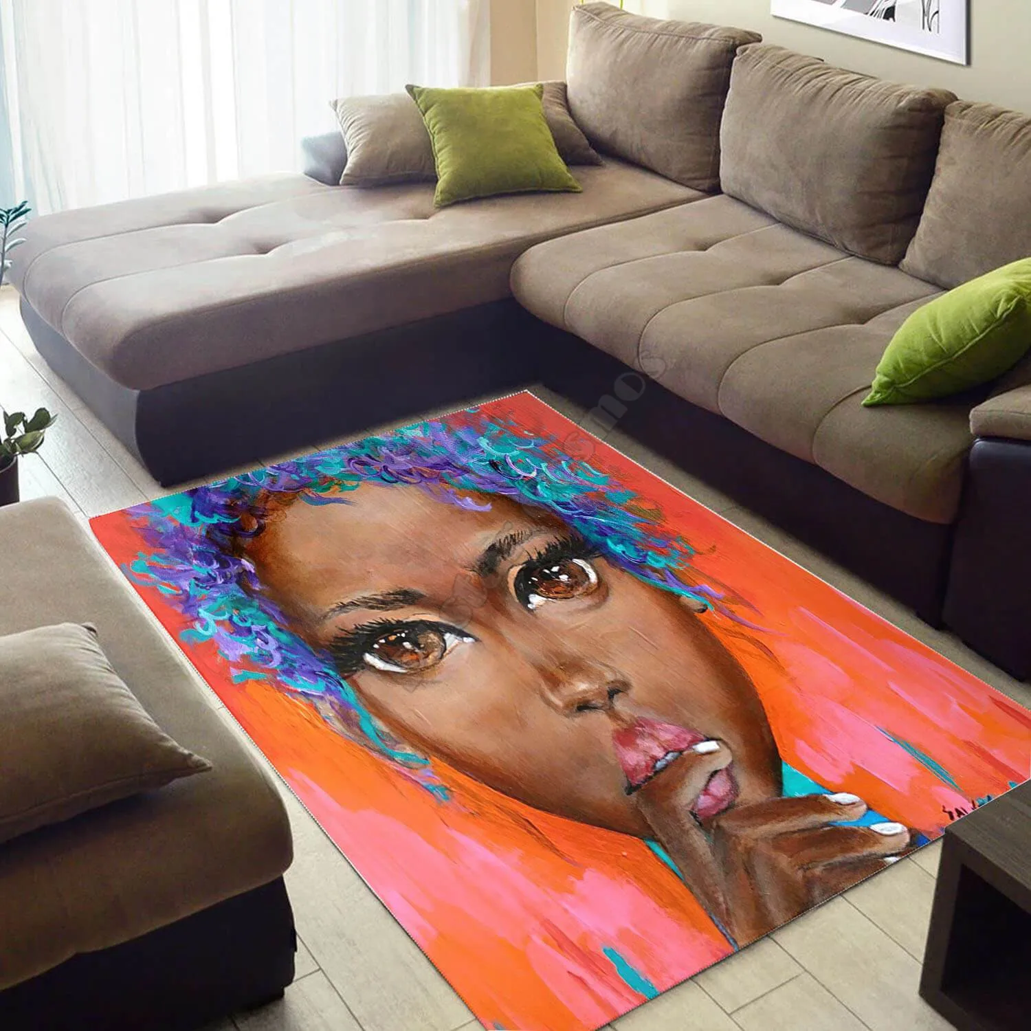 

Beautiful Girl Area Rug Gift 3D Printed Room Mat Floor Anti-slip Large Carpet Home Decoration Themed Living Room Carpet 02