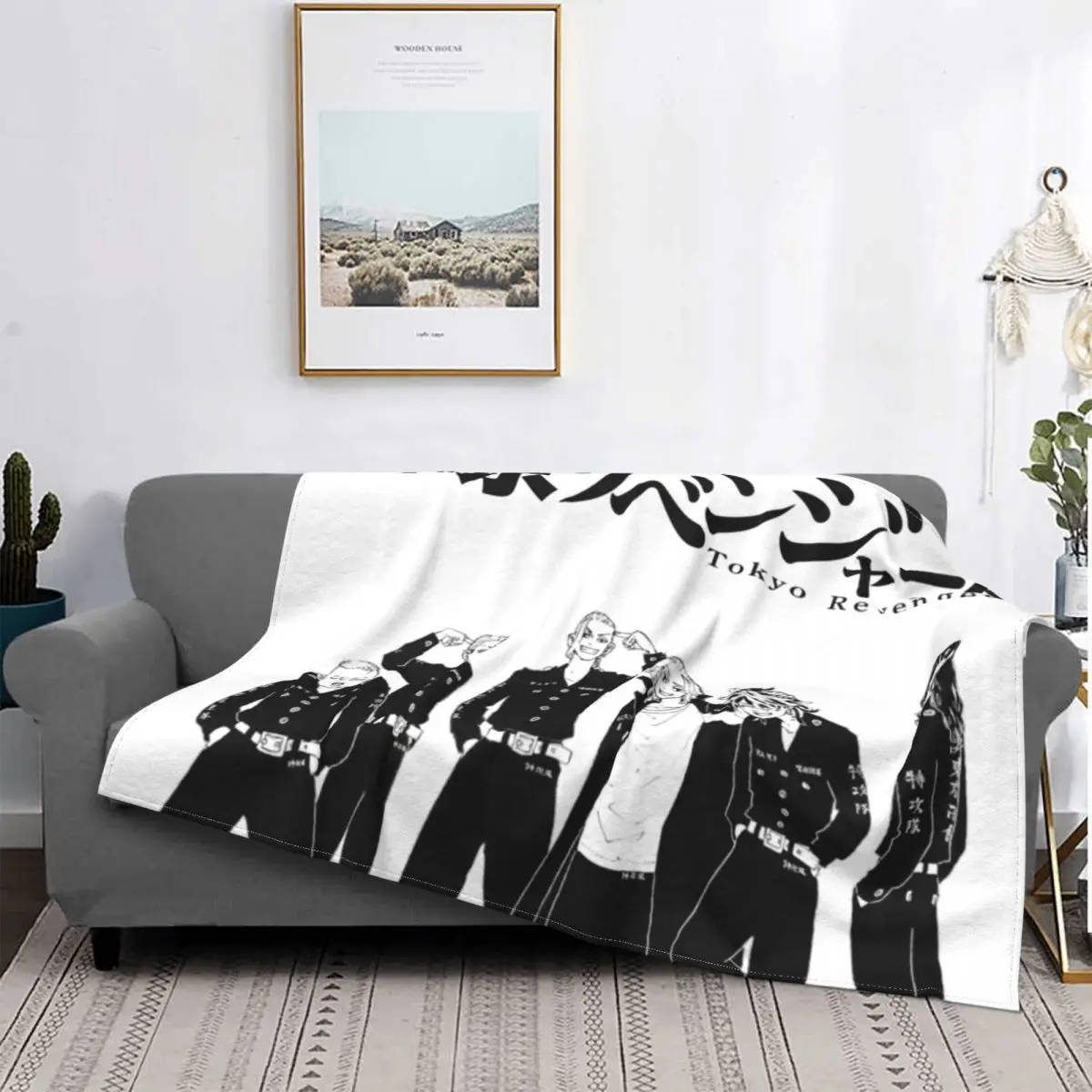 

Теплое фланелевое одеяло с героями фильма «Токио манги»