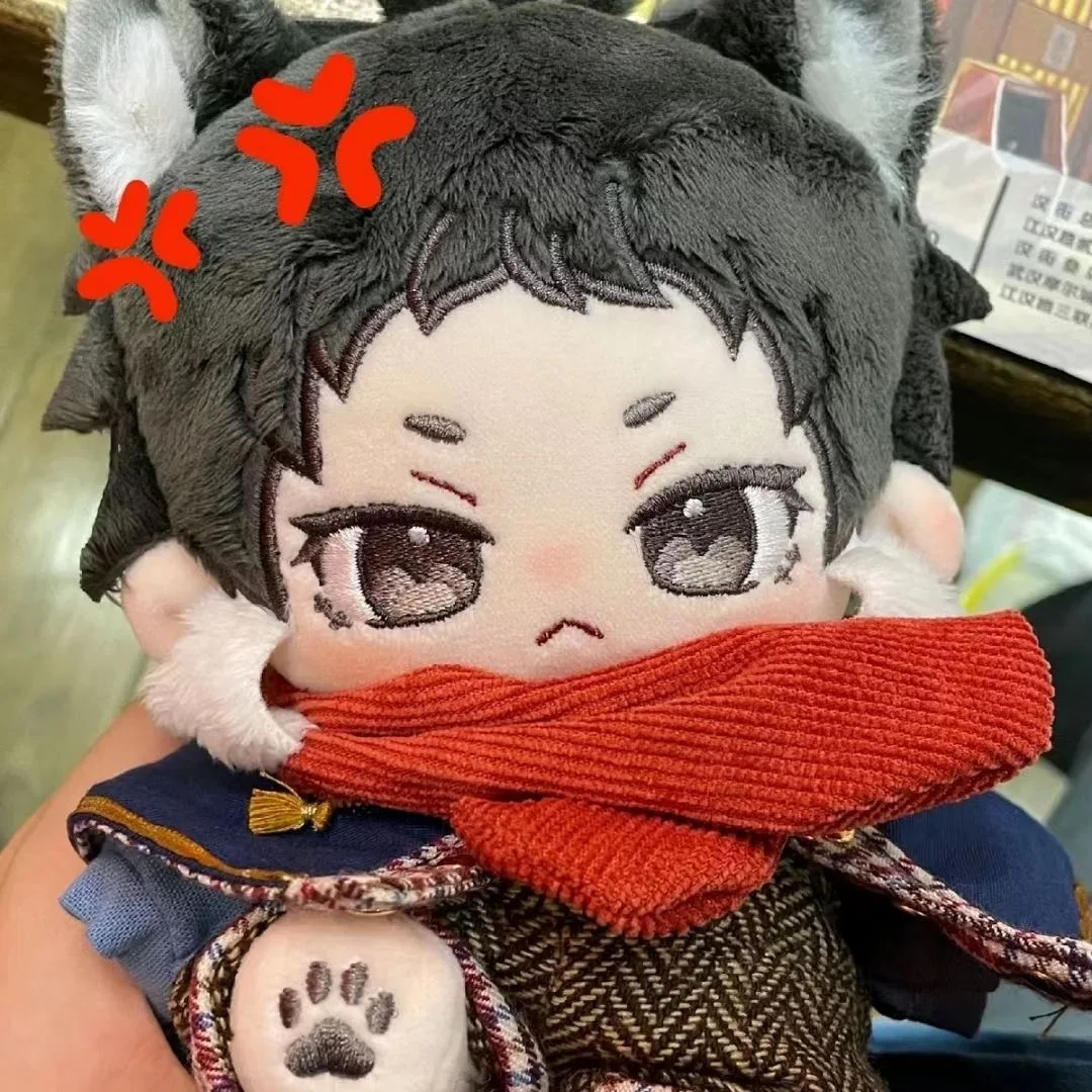 

Bungo Stray Dogs Cosplay Ryunosuke Akutagawa Cute Dolls Plush Stuffed Body Anime Dress UP Cotton Plushie 20cm Mascot Xmas Gift