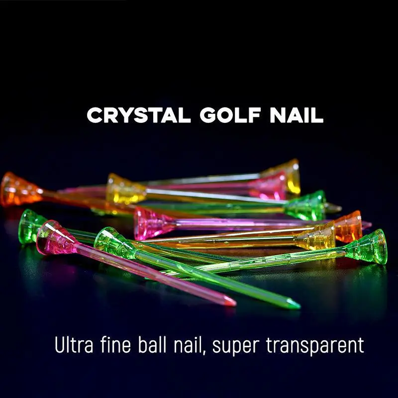 PGM 50 шт. пластиковые прозрачные тройники для гольфа 83 мм случайных цветов TE015