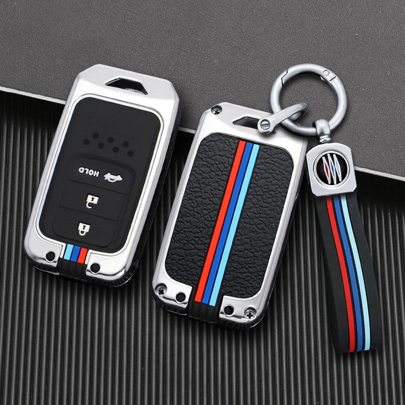 

Zinc Alloy Car Remote Key Case Cover Shell For Honda CRV CR-V Pilot Accord Civic Jazz Jade Fit HR-V HRV Freed City Odyssey XR-V