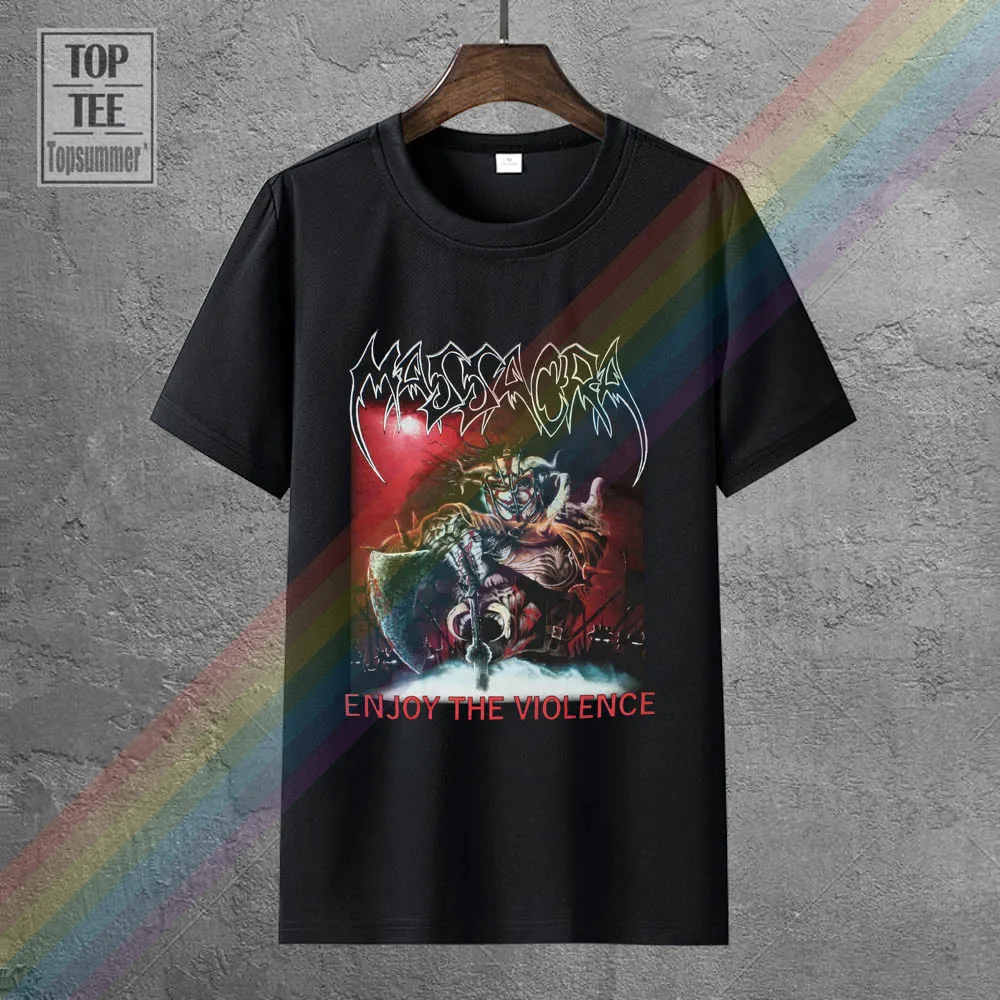 

Massacra Enjoy The Violence Death Thrash Metal Loudblast New Black T-Shirt