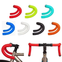 wholesale pu shock absorbing breathable road handlebar tape straps monochrome non slip equipment dead fly bicycle handlebar tape