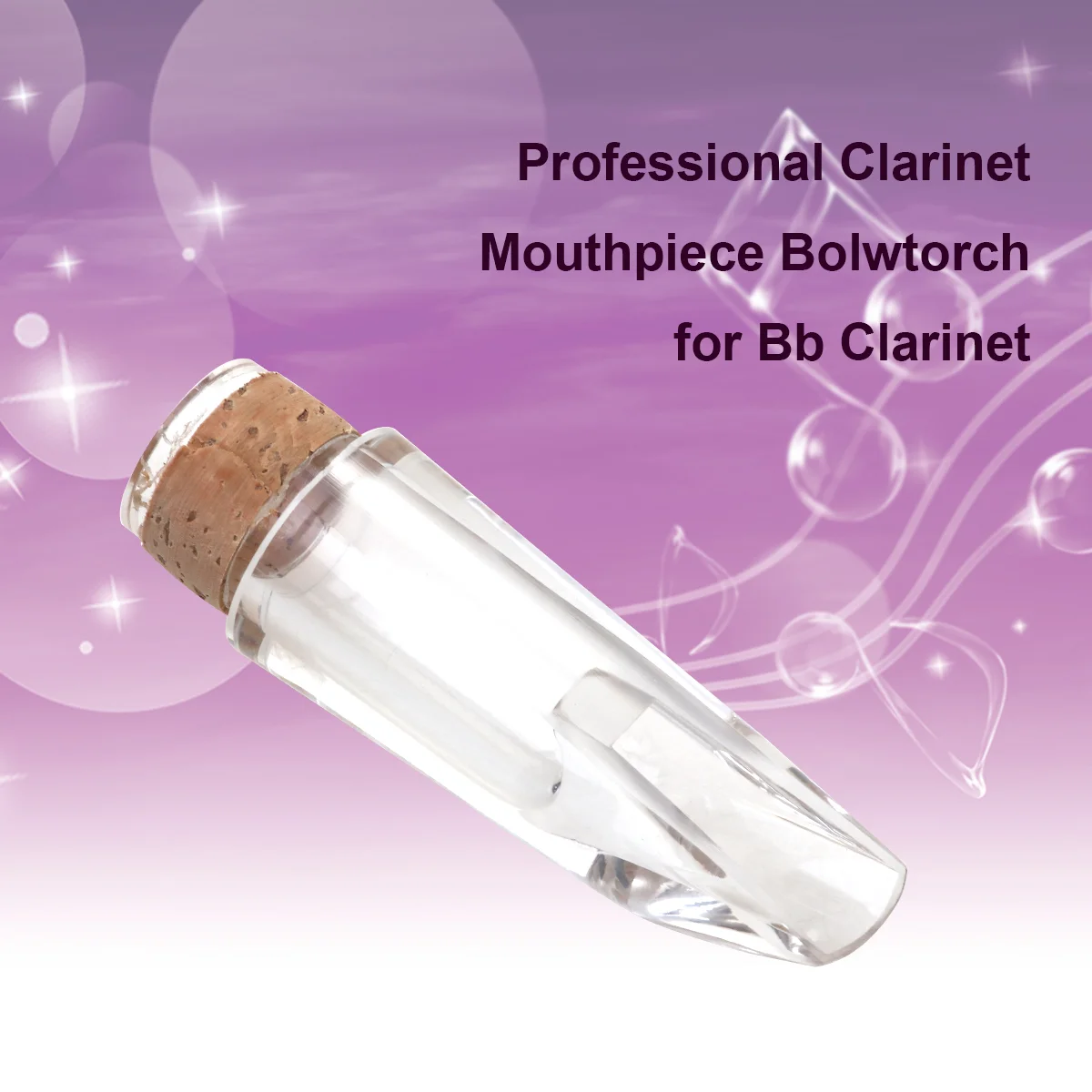 Professional Clarinet Mouthpiece Bolwtorch for Bb (Transparent) bolwtorch clarinet mouthpiece
