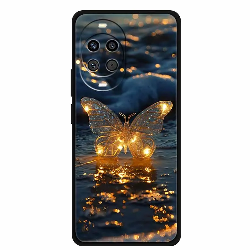 Фото Чехол для телефона Huawei nova 14, цветной бампер с цветочным принтом, модный окрашенный чехол, мягкие чехлы из ТПУ на заднюю панель для nova14 Pro Ultra Para №4