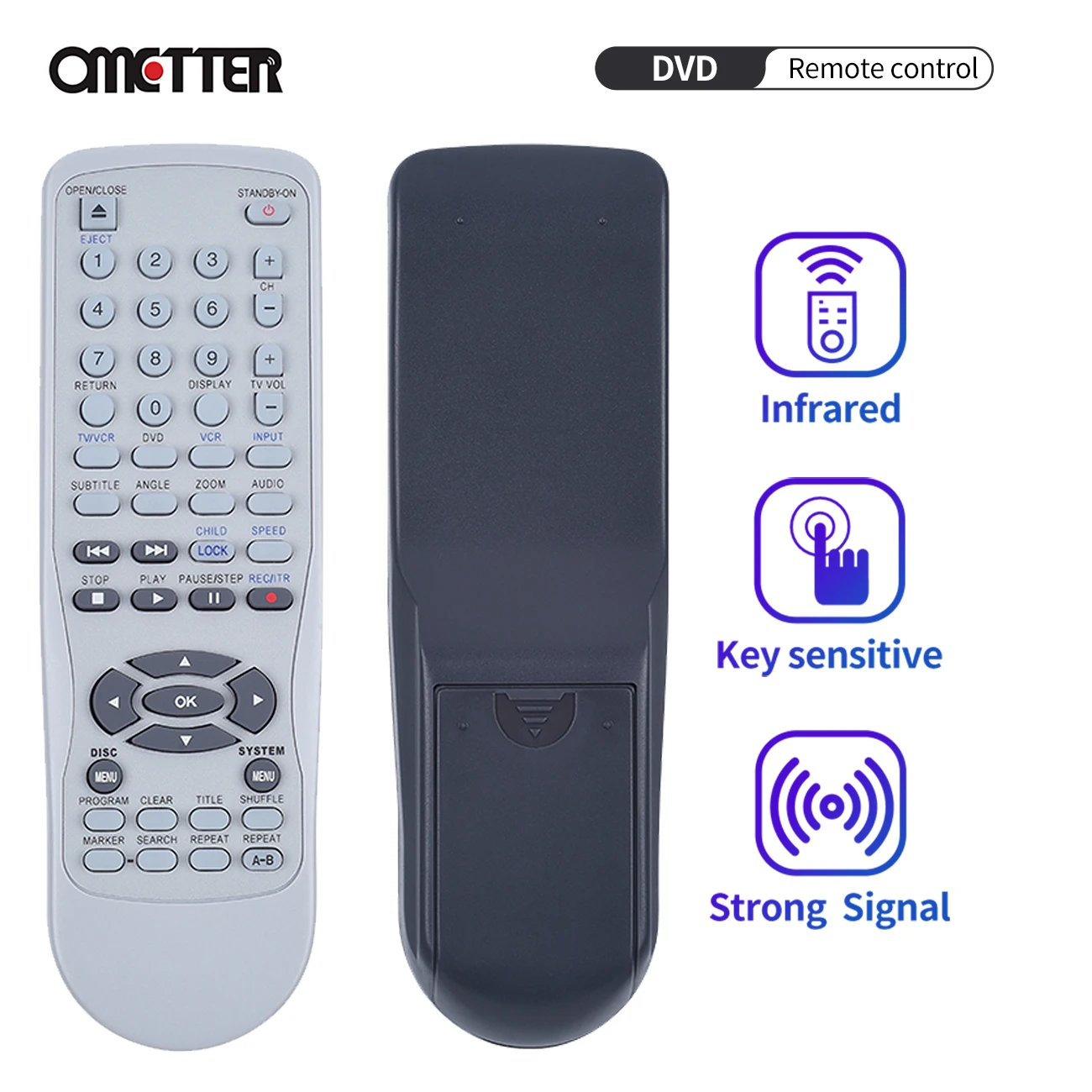 Combo Video Cassette Recorder Remote Control