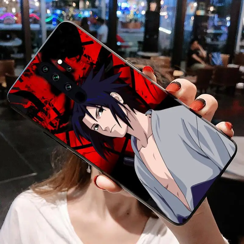 BANDAI Anime Naruto Sasuke чехол для телефона Redmi 9A 9 8A Note 11 10 8 8T Pro Max K20 K30 K40 | Мобильные телефоны