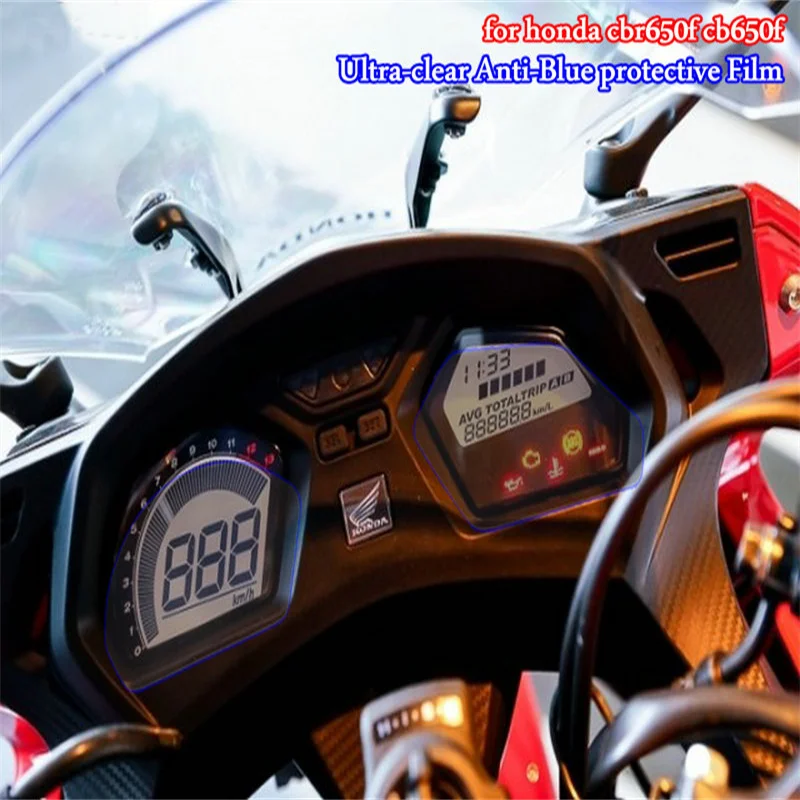 

Km table Protection Film Cluster Scratch Protection Film Blu-ray Protector for honda CBR650F CB650F