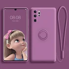 Мягкий силиконовый чехол для Huawei P30 P20 P40 Pro Mate 20 Nova 5T Honor 20 P20Pro P30Pro P40Pro Mate20, чехлы с кольцом-держателем и подставкой