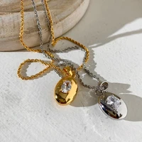 timeless wonder sweet zirconia geo chains necklace women jewelry punk ins trendy boho kpop designer cute gift gothic emo 7455