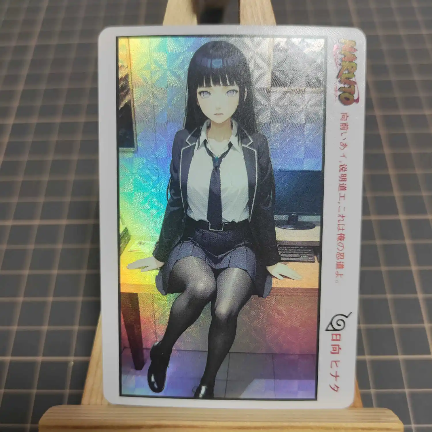 9 шт./компл. Diy Self Made Наруто Хьюга Хината Коллекционная карта Преломление Цвет Флэш