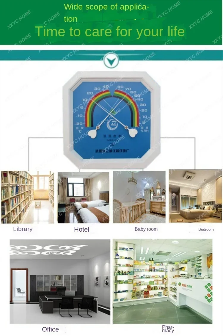 Указатель Настенный термогигрометр Термометр Сухой и влажный термометр Аптека