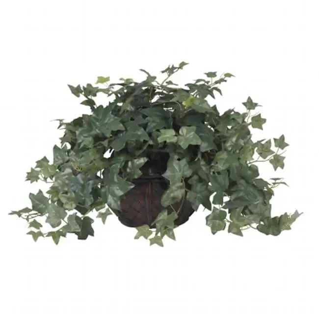 

Puff Ivy Polyester Artificial Plant with Vase, Green Cottagecore decor Bonsai Succulent Vases for centerpieces for weddings Fake
