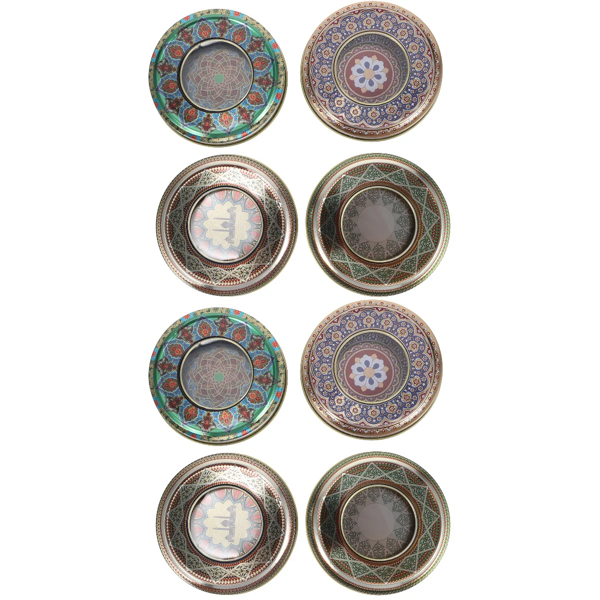 

Tin Saffron Tea Metal Jar Round Candy Tins Box Tinplate Boxes Containers Storagecan Cans Favor Christmas Container Decorative