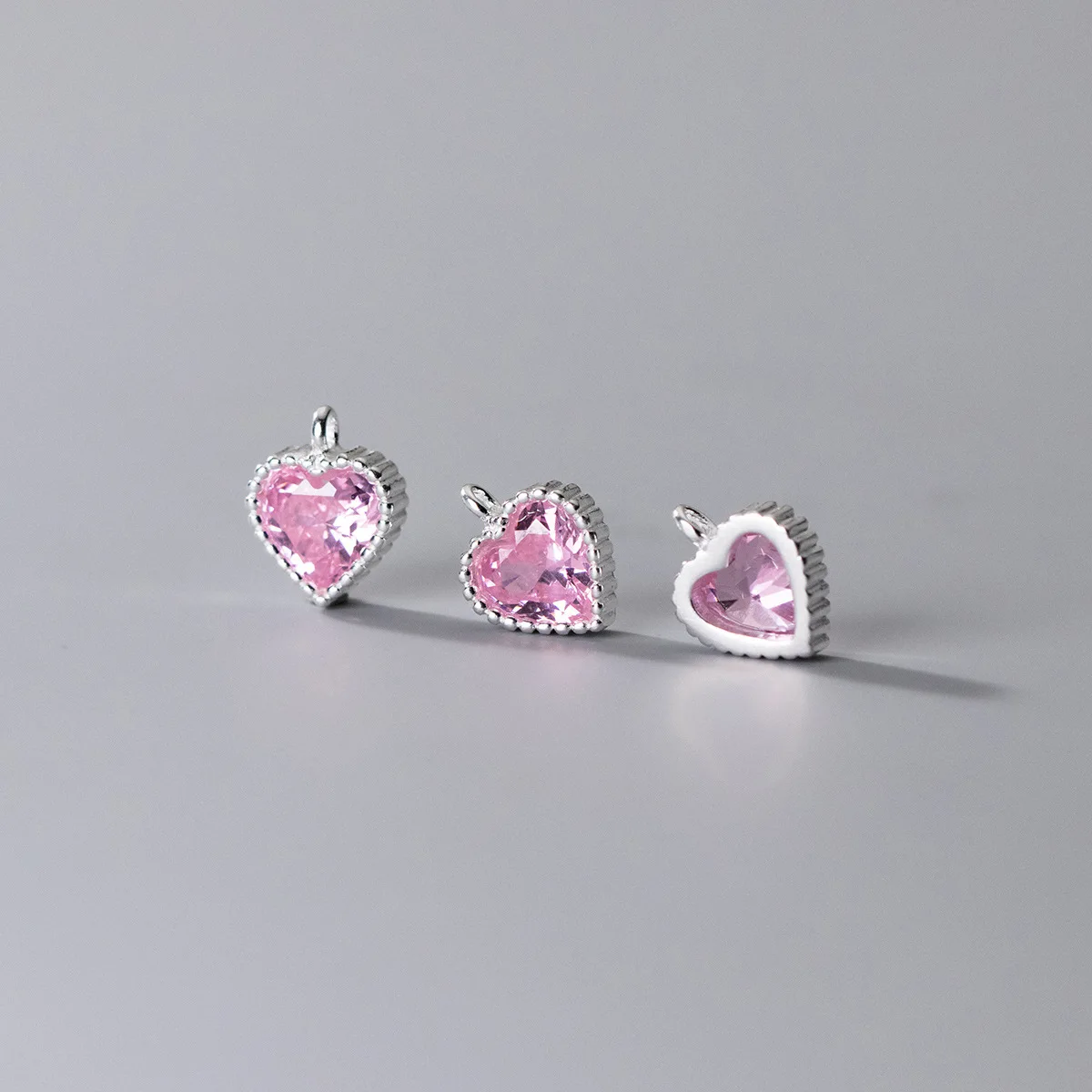 Женское серебряное ожерелье сделай сам 1 шт./лот подвеска в виде сердца из серебра