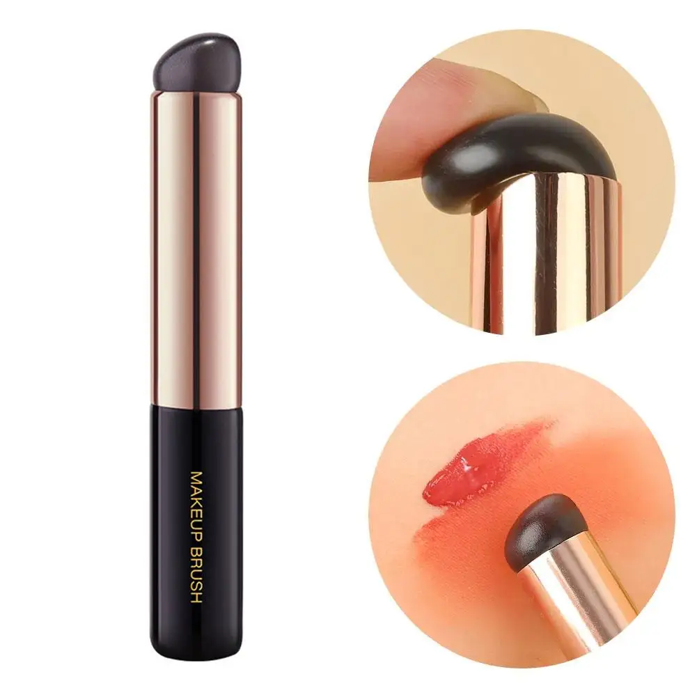 

Soft Round Head Silicone Lip Brush Natural Q Soft Lipstick Brush Brush Brush Smudge Special Makeup Concealer O6W4