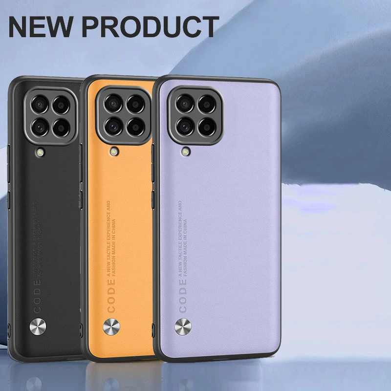 

Кожаный чехол для Samsung Galaxy M53 M23, Женская задняя крышка для Samsung A12, A22, A22s, A32, A52, A52s, A23, A53, зеркальный чистый чехол для телефона в горошек