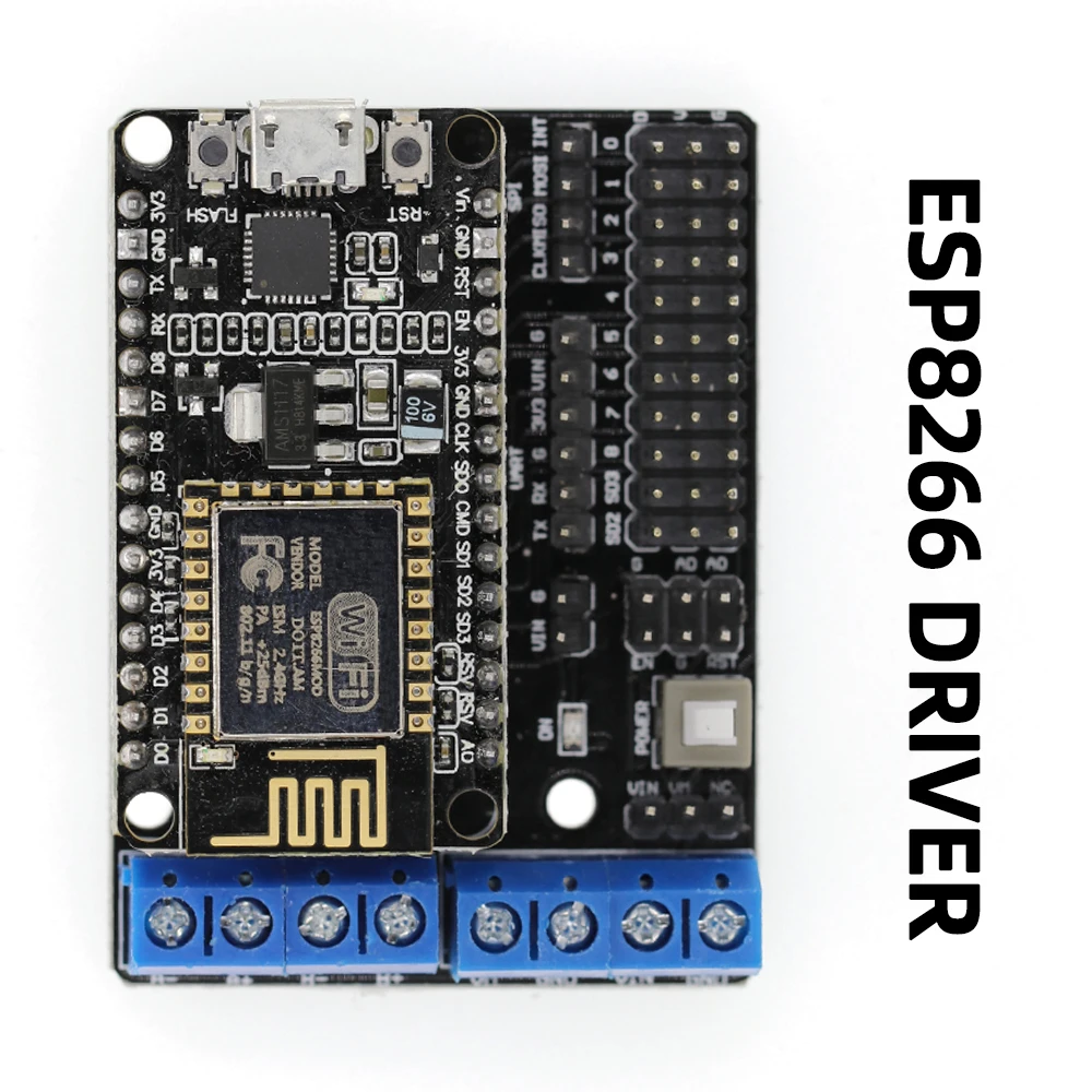 Детали для разработки V3 CP2102 NodeMCU + Щит двигателя Wifi Esp8266 детали diy rc игрушечный пульт дистанционного управления Lua IoT smart car L293D