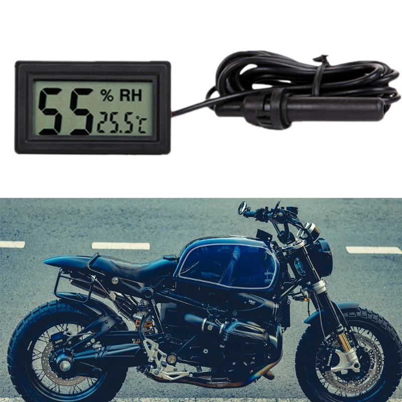 

5V 12VLED Digital Gauge LCD Display Thermometer Temperature Sensors TPM-10 FY-12 AOS