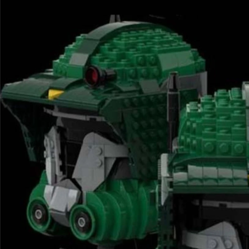 Фото Конструктор 991Parts Green Trooper: Боевой шлем (модель MOC) — Сборная модель для самостоятельной сборки, подарок на день рождения для мальчиков, коллекционный предмет для демонстрации №4