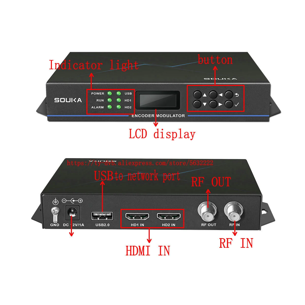 

HD энкодер, модулятор 2-канальный HDMI в RF (ISDB-T/DVB-T/DVB-C/ATSC) Цифровое фронтальное оборудование для кабеля телевизора