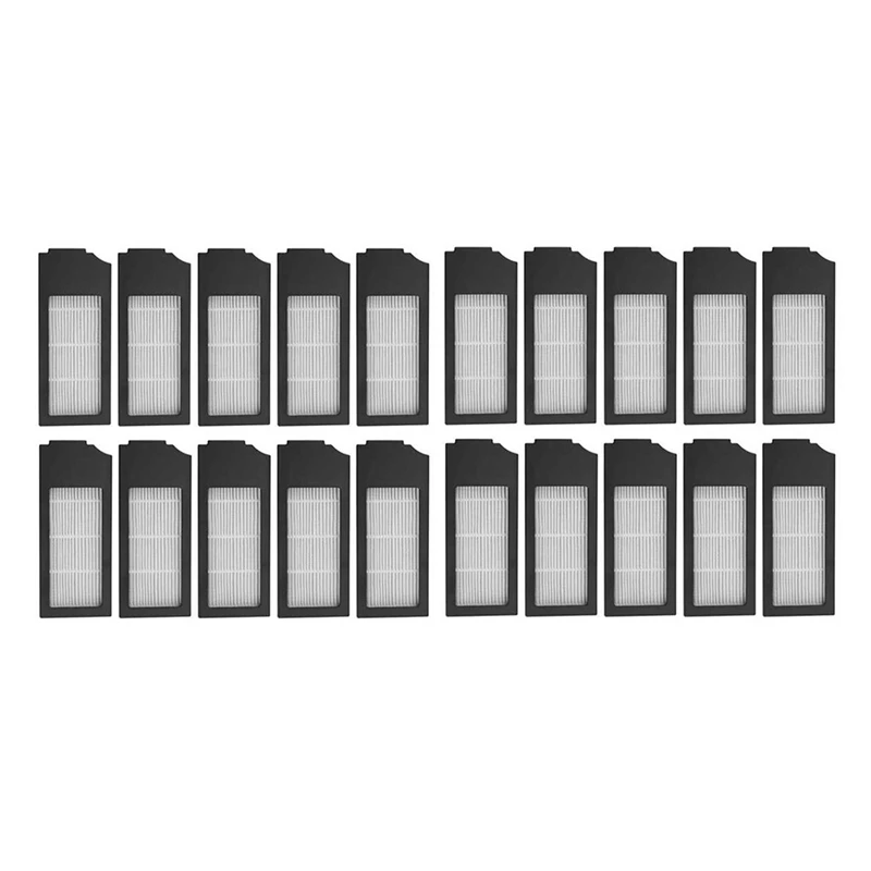 

20Pcs Air HEPA Filter Kit Replacement Accessories For Ecovacs Deebot X1 Series Turbo / Omni