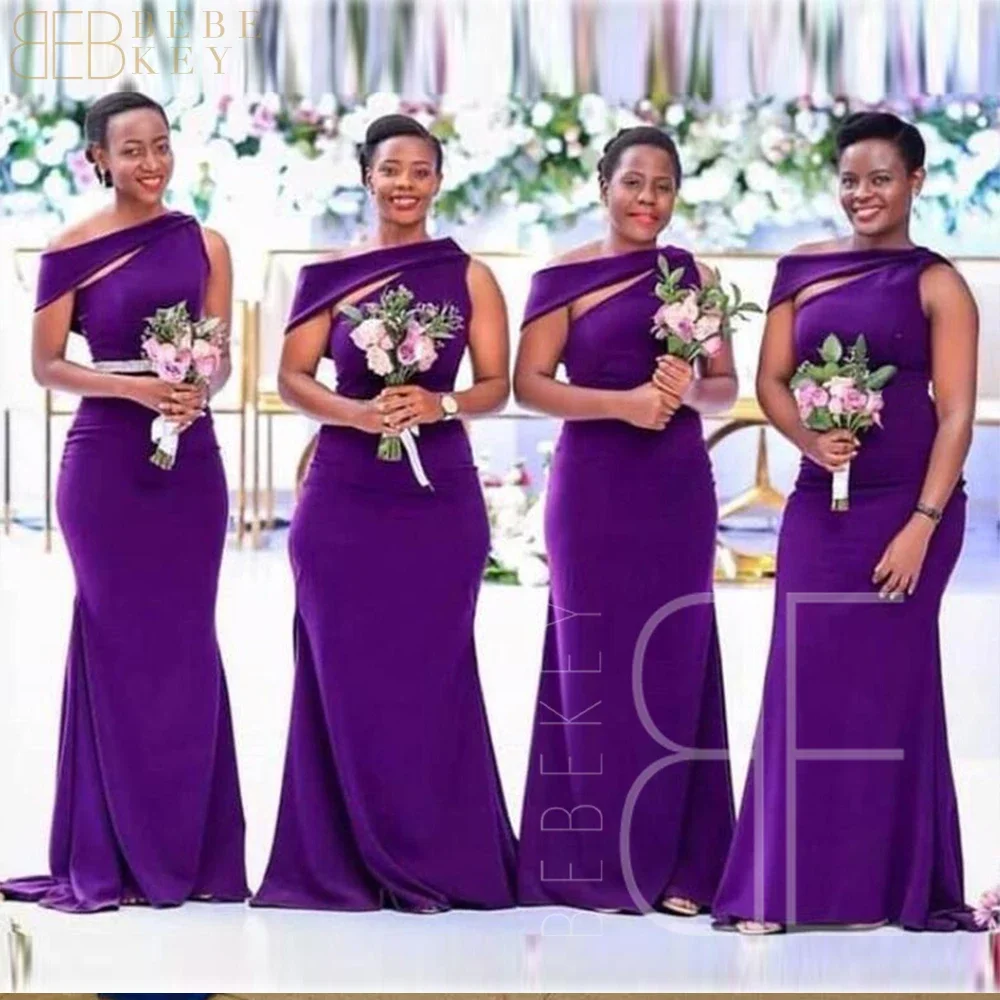 

Grape Satin Bridesmaid Dresses Off the Shoulder Dress for Weddings Guest Dress 2024 Mermaid Elegant Gowns Evening Party Dress