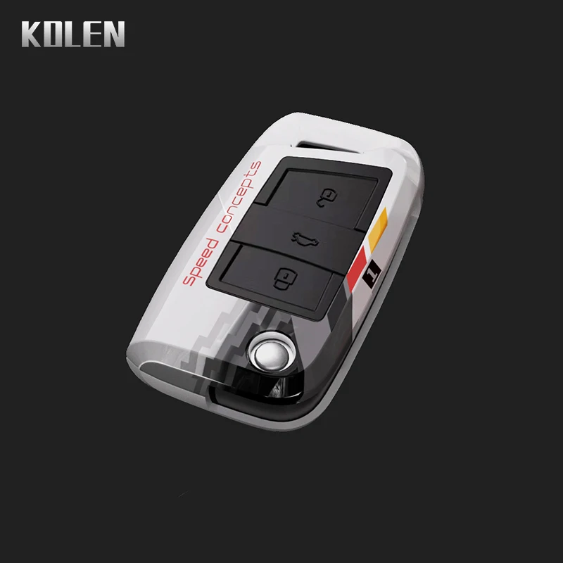 

Автомобильный флип-чехол ABS для VW Volkswagen Golf 7 MK7 Tiguan MK2, SEAT Ateca Leon FR 2 Ibiza, Skoda Octavia