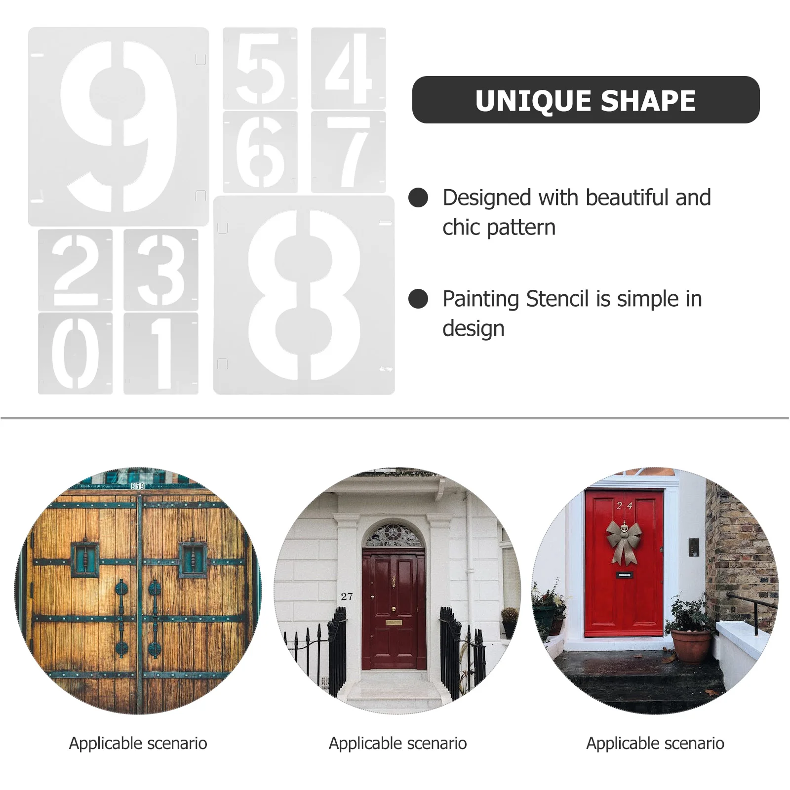 10-листые цифровые шаблоны трафареты многоразовые для рисования пластиковые