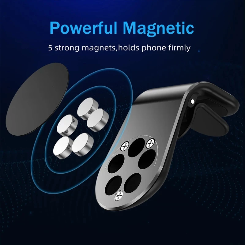 magnetic car phone holder stand for xiaomi redmi note 5a note 8 360 metal air vent magnetic holder in car gps mount holder free global shipping