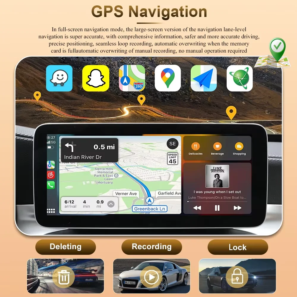 Фото Мультимедийный автомобильный проигрыватель Android 16 QLED 2400*900P для Toyota Land Cruiser Prado 150 2010-2013 с GPS-навигацией, сенсорным экраном и Bluetooth №4