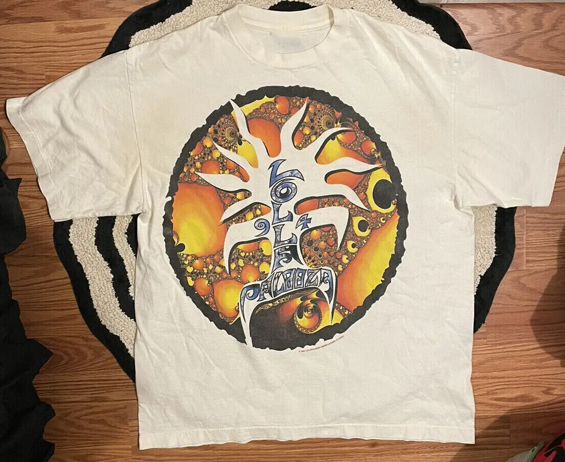 Винтажная рубашка Lollapalooza 1994, белая футболка, Ретро футболка, унисекс, подарок
