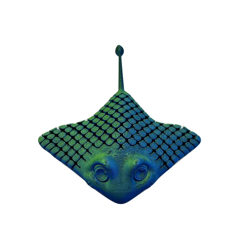 3D-печатные модели лучей милые морские животные такие как лучи Мандта и рыба