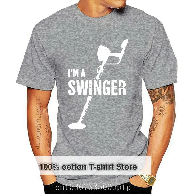 

New Men t-shirt Swinger Funny Metal Detecting tshirt Women t shirt