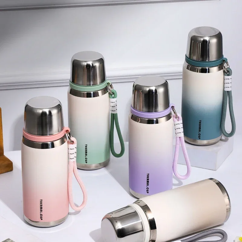 316 бутылка для воды с двойными стенками из нержавеющей стали умный Термос со