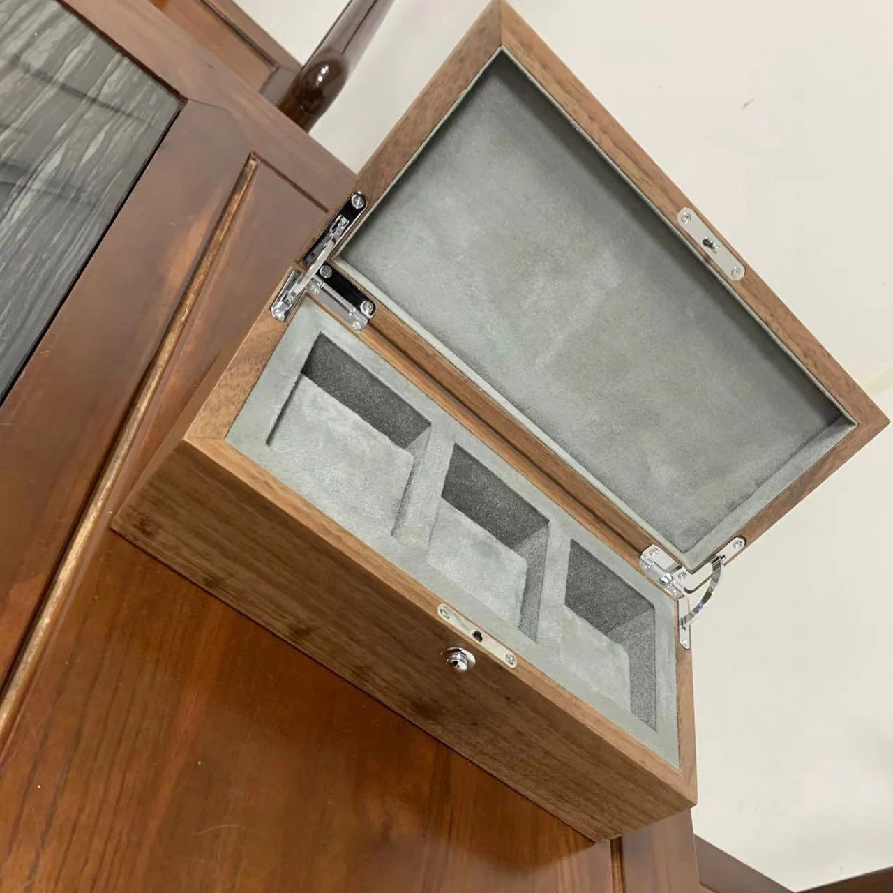 Seetoo импортный орех телячья кожа коробка для хранения защита часов маленькая