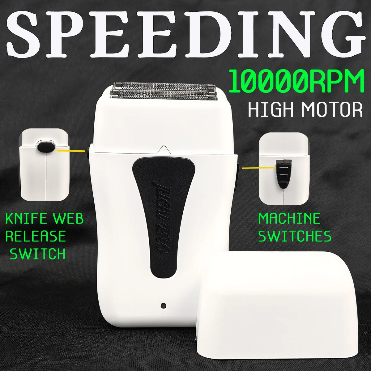 BRDCLIP FA1C FA1T JC10000 Белая профессиональная машинка для стрижки волос триммер 10000