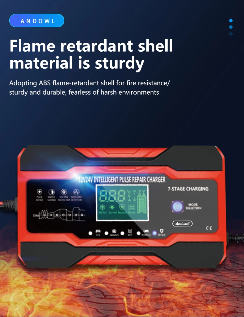 Автомобильное зарядное устройство для мотоцикла 12 В зима лето запуск и остановка