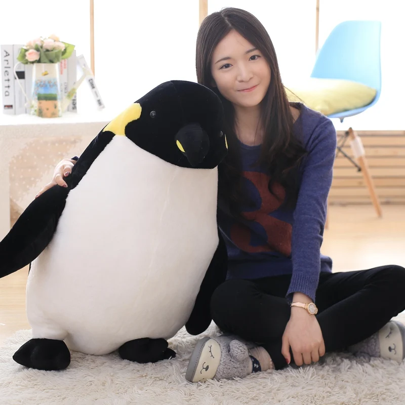 40-80cm Giant Cute Fat Penguin Plush Plush Toy Animal Penguins Doll Family Fuzzy Little Plushie for Children Gift