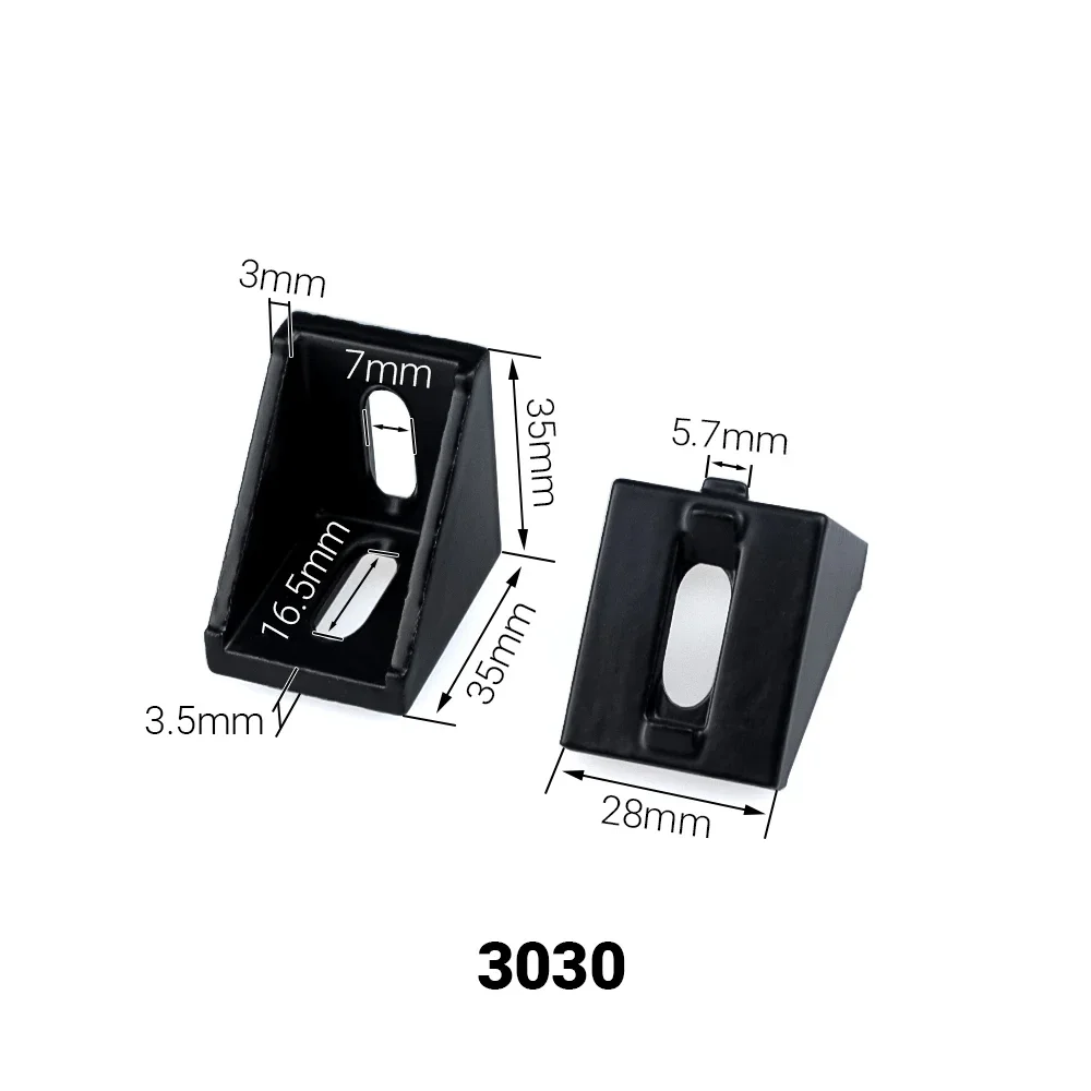 

2/4/10/20 шт. литой угловой кронштейн, фитинги, угловой разъем 2020 2028 2430 3030 4040 4545 6060 для алюминиевого профиля с Т-образным пазом и V-образным пазом