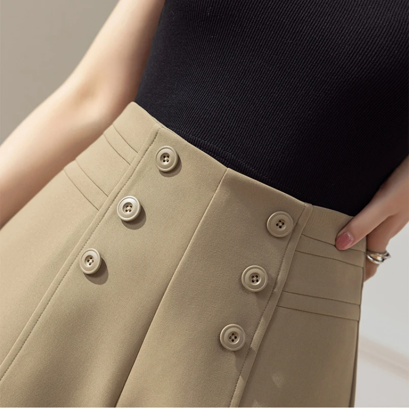 Casual Womens Shorts Summer New High Waisted Shorts Loose Suit Shorts for Women 2023 Fashion Womens Clothing Button Black Shorts