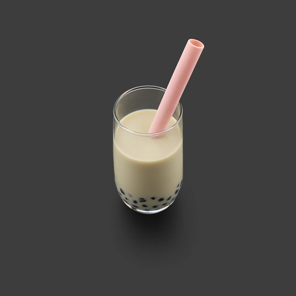 

Drinking Silicone Straws Reusable Folding Portable Outdoor With Case Cleaning Brush Set Party Bar Drinkware Accessories